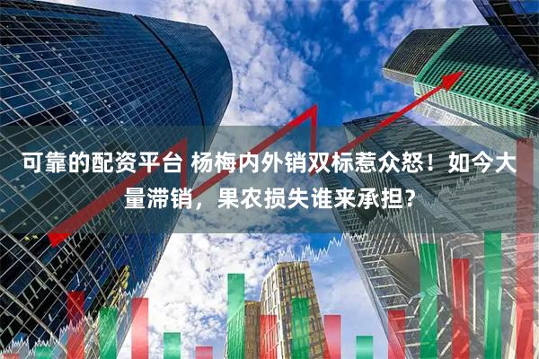 可靠的配资平台 杨梅内外销双标惹众怒！如今大量滞销，果农损失谁来承担？
